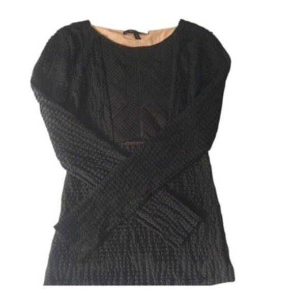 Bcbgmaxazaria Top Slightly Sheer With Tan Lining Women Sz Med - Picture 1 of 3